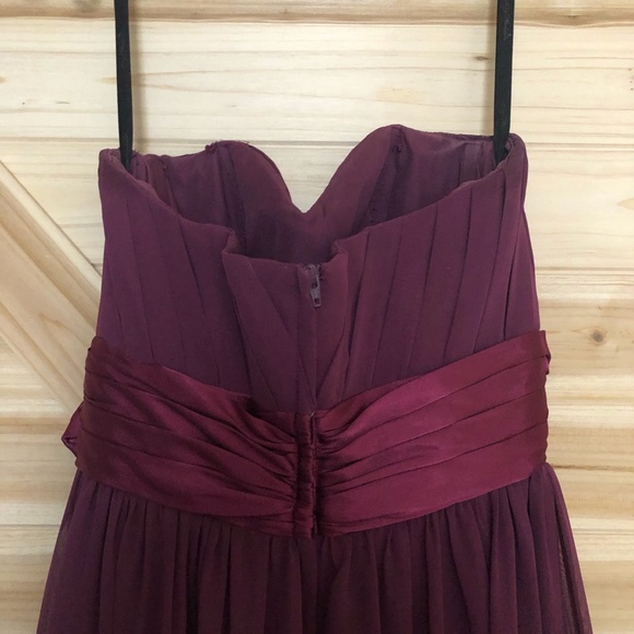 Liz Fields Floor Length Formal Dress Size 2 Berry - Picture 10 of 16